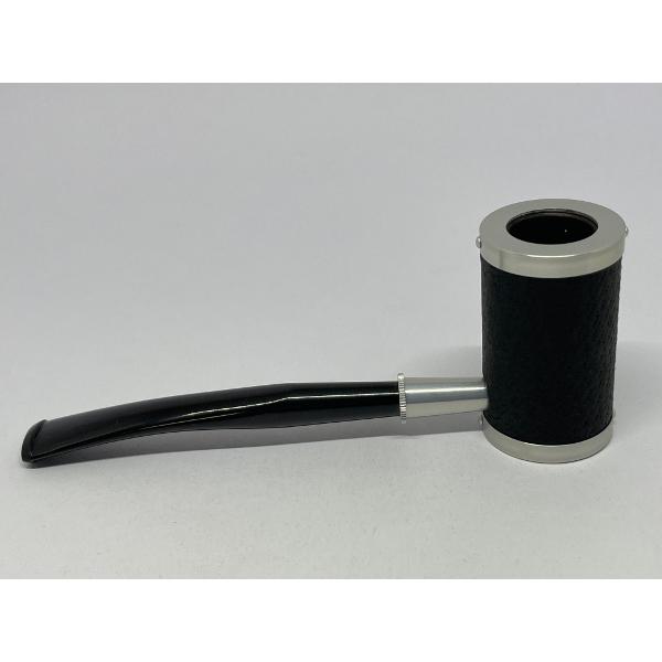 柘製作所 パイプ ツゲ・メタルシリーズ メタルタンカード・レザーブラック #45370 |  | 01