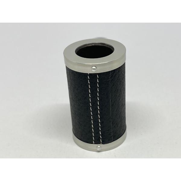 柘製作所 パイプ ツゲ・メタルシリーズ メタルタンカード・レザーブラック #45370 |  | 03