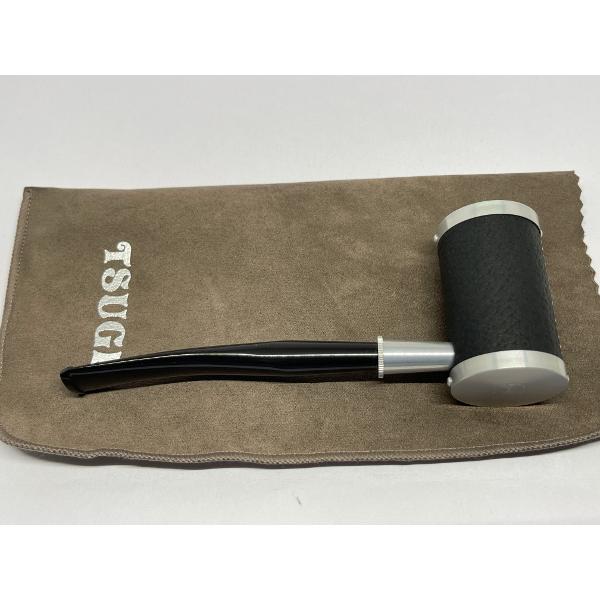 柘製作所 パイプ ツゲ・メタルシリーズ メタルタンカード・レザーブラック #45370 |  | 06