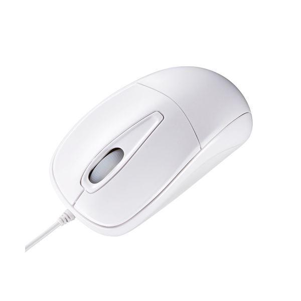 【期間限定送料無料】 送料無料（まとめ） サンワサプライ 静音マウス 光学式 USB有線 ホワイト MA-122HW 1個 〔×6セット〕 マウスパッド