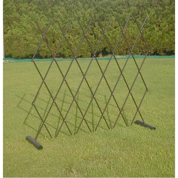 伸縮式 簡易フェンス(仕切り/柵/ゲート) 〔使用可能幅200cm〕 スチール 日本製 〔防犯 事故防止 園芸 ガーデニング用品〕 伸縮式 簡易フェンス 仕切り/柵/ゲート スチール 日本製 〔防犯 事故防止 園芸 ガーデニング用品〕