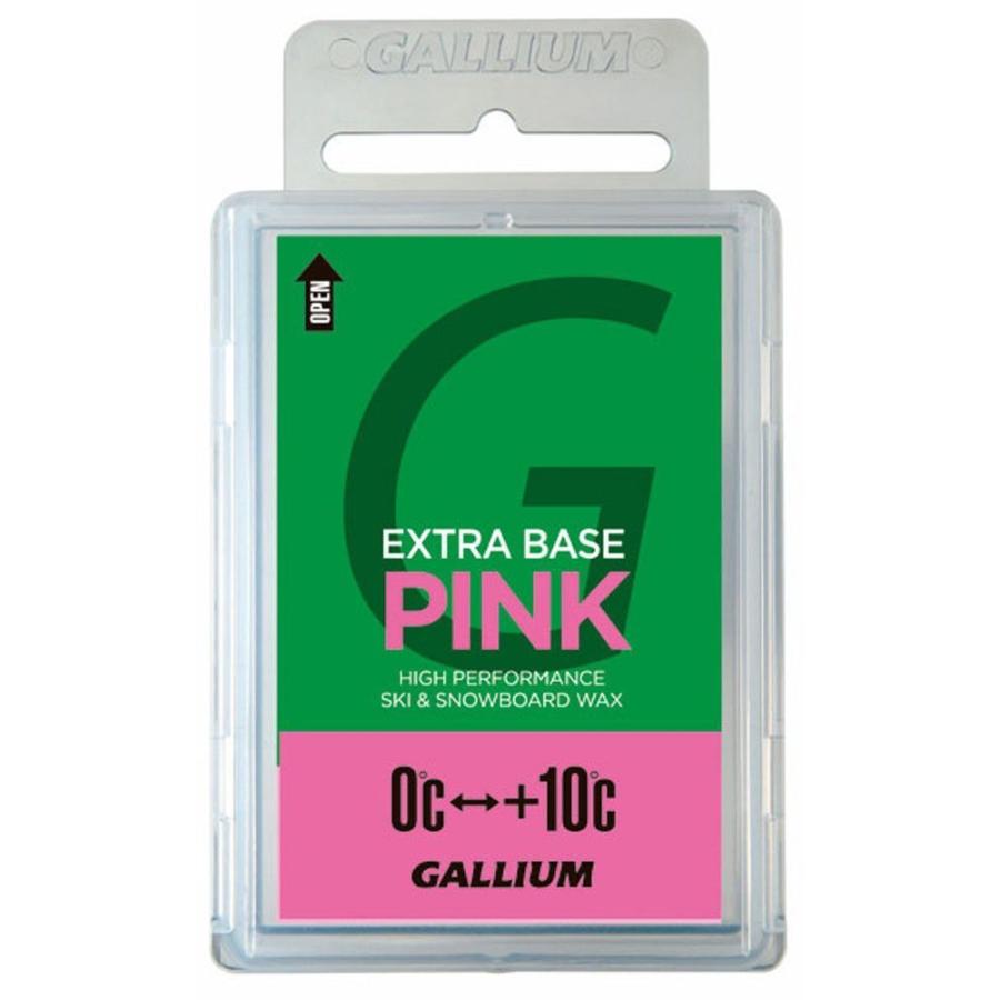 GALLIUM(ガリウム) EXTRA BASE PINK SW2076 ホットワクシング用ワックス 0~+10℃ 100g スキー スノーボード｜sonoda