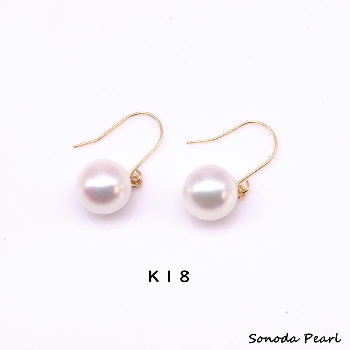 あこや真珠フックピアス ７ｍｍ ~７.５ｍｍ ホワイト系 Ｋ１８ Ｋ１４ＷＧ フォーマル カジュアル 普段使い 爆買 |  | 02