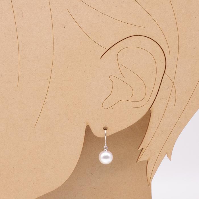 あこや真珠フックピアス ７ｍｍ ~７.５ｍｍ ホワイト系 Ｋ１８ Ｋ１４ＷＧ フォーマル カジュアル 普段使い 爆買 |  | 03