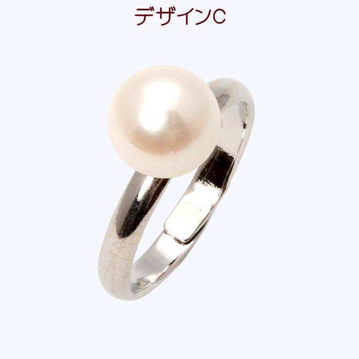 あこや真珠リング 7.5-8mm珠 ホワイト系パール フリーサイズ（11号