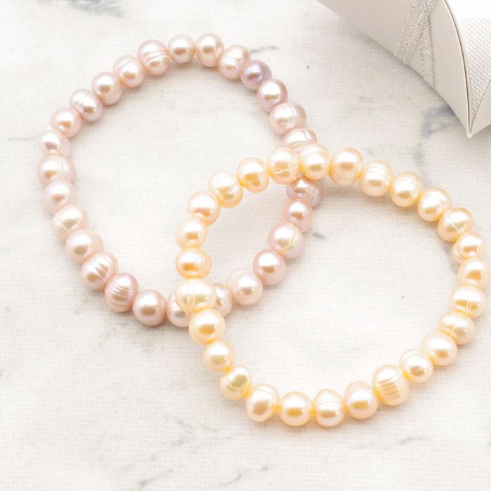 購入決まりました！ナチュラルピンク淡水パールペンダントとブレスレット 淡水真珠ブレスレット : 園田真珠 ヤフーショッピング店 - 通販