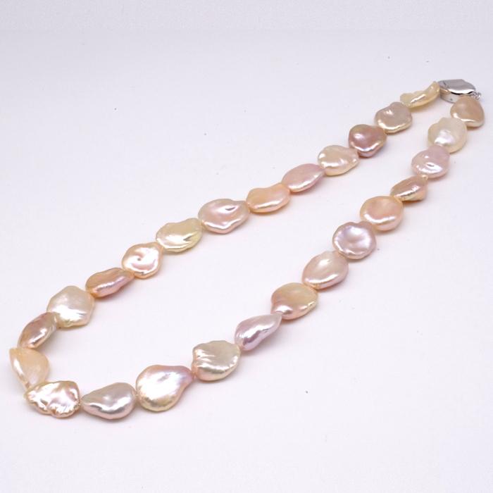 淡水パールネックレス 12〜14mm タテ17〜18mm バロック