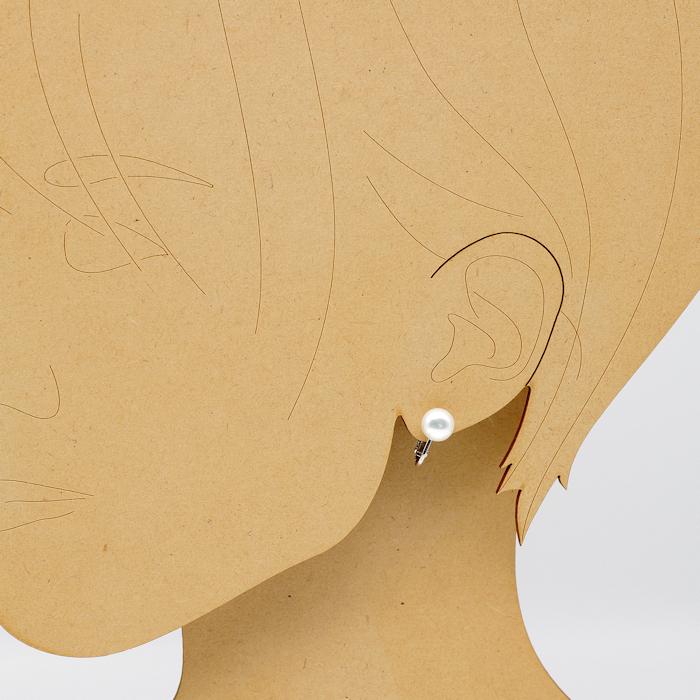 金属アレルギー対応 淡水パールイヤリング ７.５〜８ｍｍ ホワイト系 ボタン型 ネジバネ式 ニッケルフリーメッキ処理 |  | 04