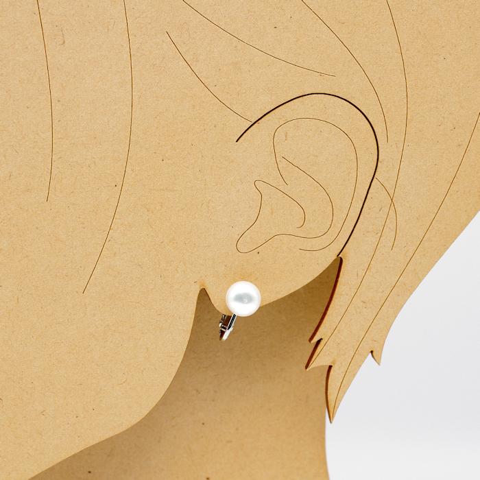 金属アレルギー対応 淡水パールイヤリング ７.５〜８ｍｍ ホワイト系 ボタン型 ネジバネ式 ニッケルフリーメッキ処理 |  | 05