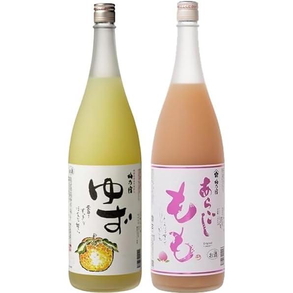 梅乃宿酒造 梅乃宿 飲み比べ2本セット（あらごしゆず酒・あらごしもも