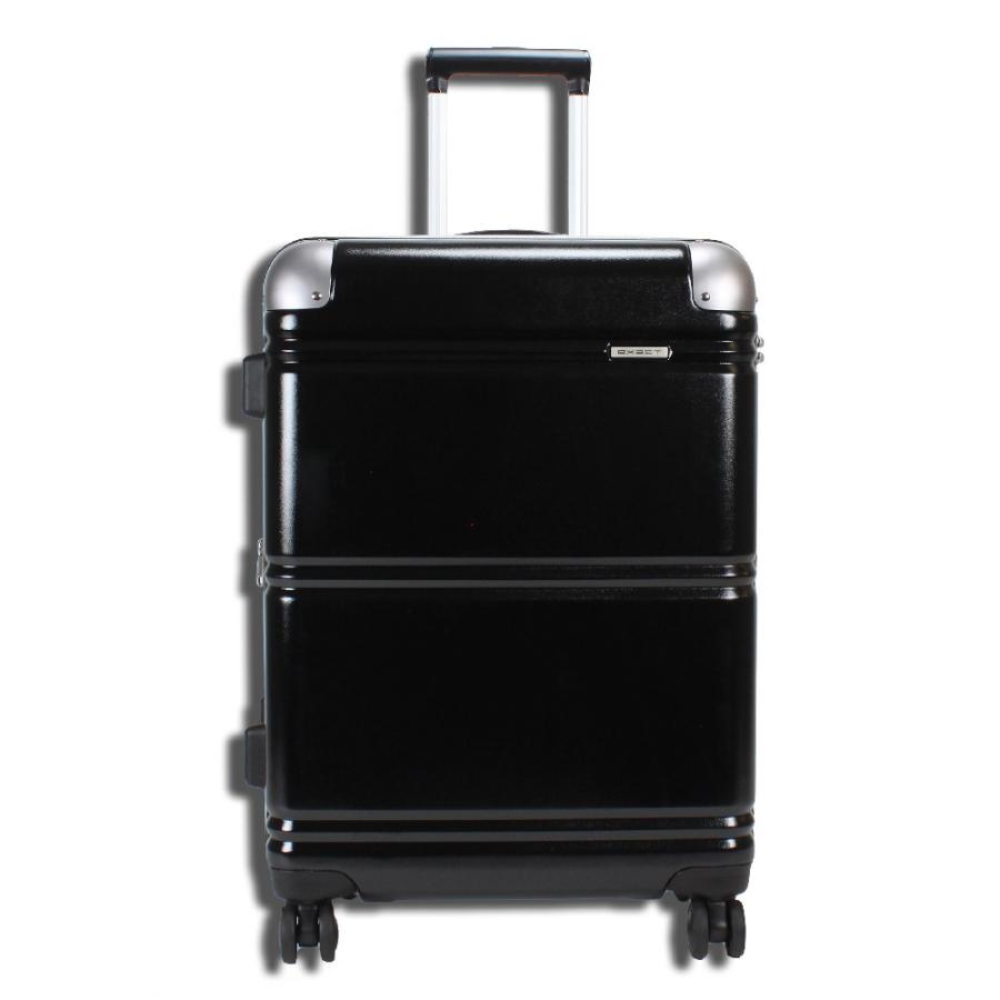 exact エース EXACT ジッパー開閉スーツケース 57-67L ブラック exact エース EXACT ジッパー開閉スーツケース 57-67L ブラック