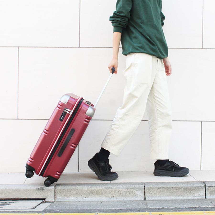 exact エース EXACT ジッパー開閉スーツケース 57-67L シルバー exact エース EXACT ジッパー開閉スーツケース 57-67L シルバー