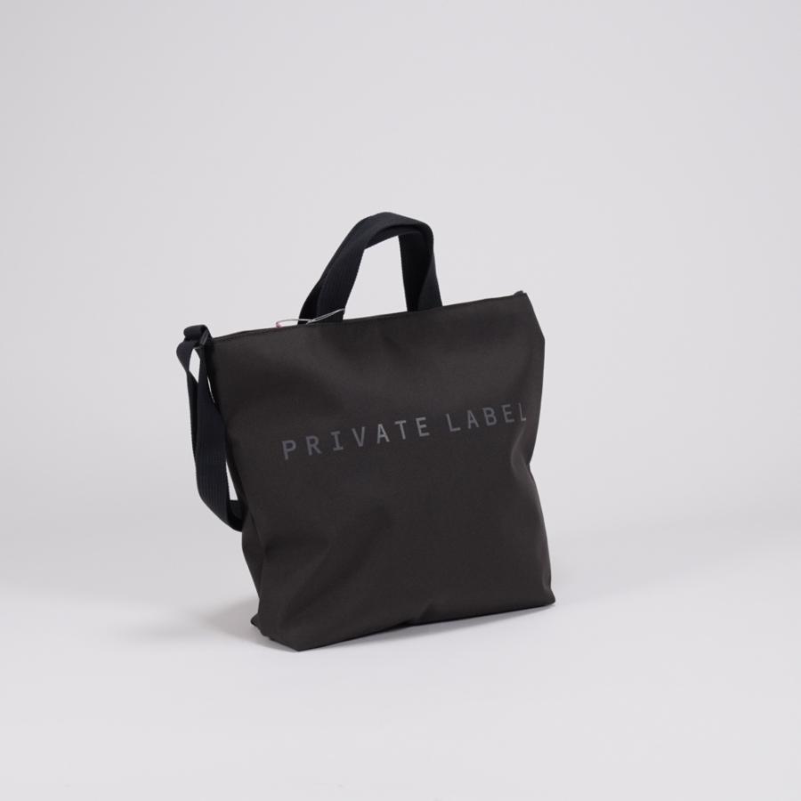 PRIVATE LABEL エース カジュアルショルダー付トート オフブラック 