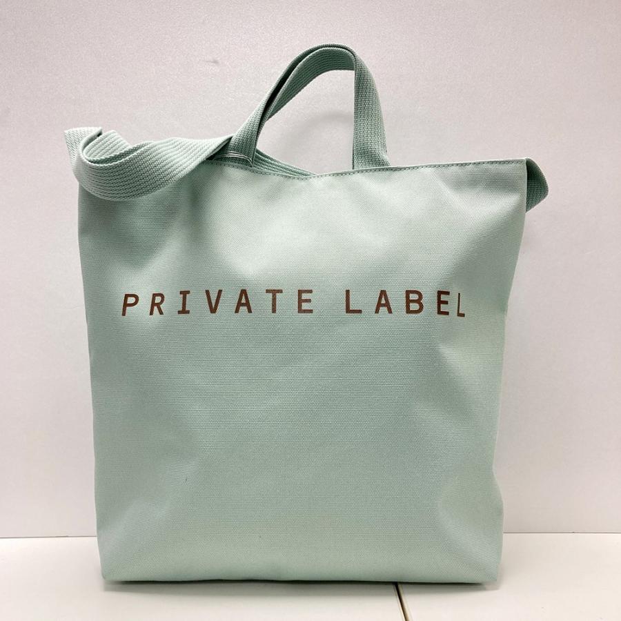 Milky ALEXIASTAMロゴ入りトートバッグ（グリーン） PRIVATE LABEL エース カジュアルショルダー付トート ミント
