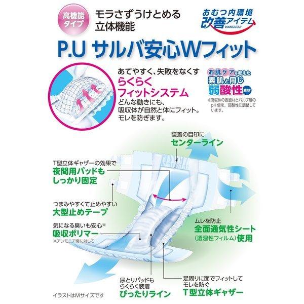 サルバ 白十字 PUサルバ 安心Wフィット テープ止めタイプ S-Mサイズ 