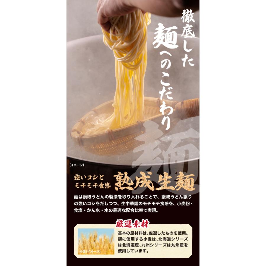 九州＆北海道の人気 ご当地 ラーメン 国産小麦を使用したモチモチ熟成生麺6食入り※【A】〜【H】からご選択ください。｜sonoshokuan｜08