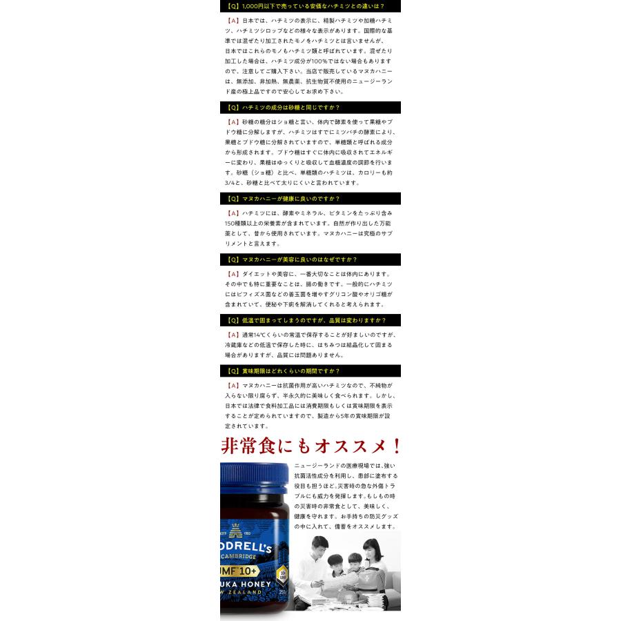 マヌカハニー250g UMF16＋ MGO572＋ 送料無料 非加熱 生はちみつ 蜂蜜