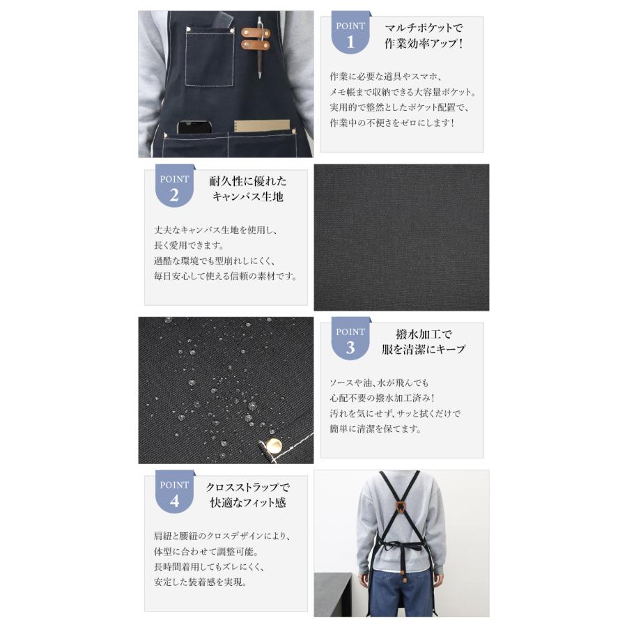 訳あり アウトレット エプロン ワークエプロン キャンバス 撥水 防水