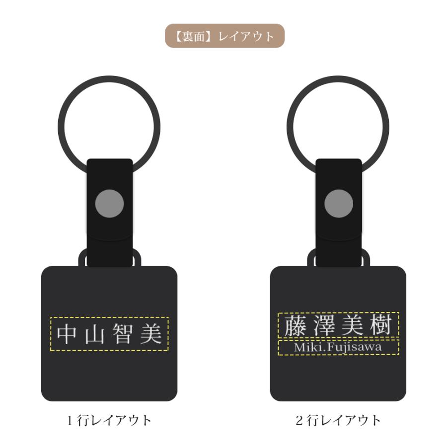 名入れ イニシャル キーリング 両面刻印 刻印無料 キーホルダー
