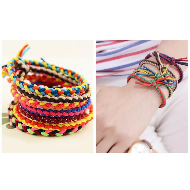 ヘアゴム 5本セット色はおまかせ ヘアアクセサリー メール便リングゴム