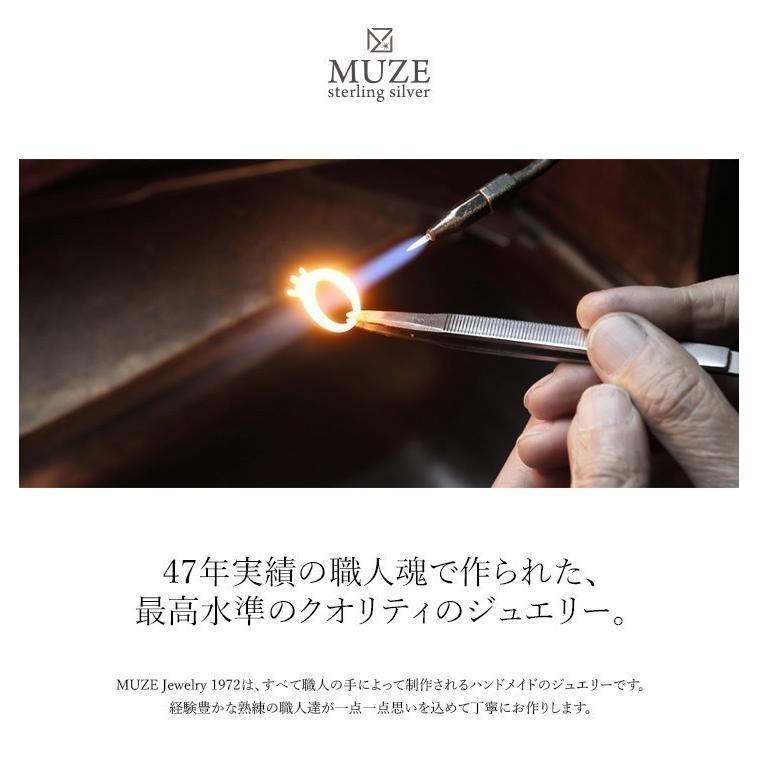 MUZE JEWELRY 指輪 リング SV925 パヴェリング 3連ハーフエタニティ プラチナ仕上げ オーダーメイド シンプルリング ハートキューピッド Heart&Cupid｜soo-soo｜03