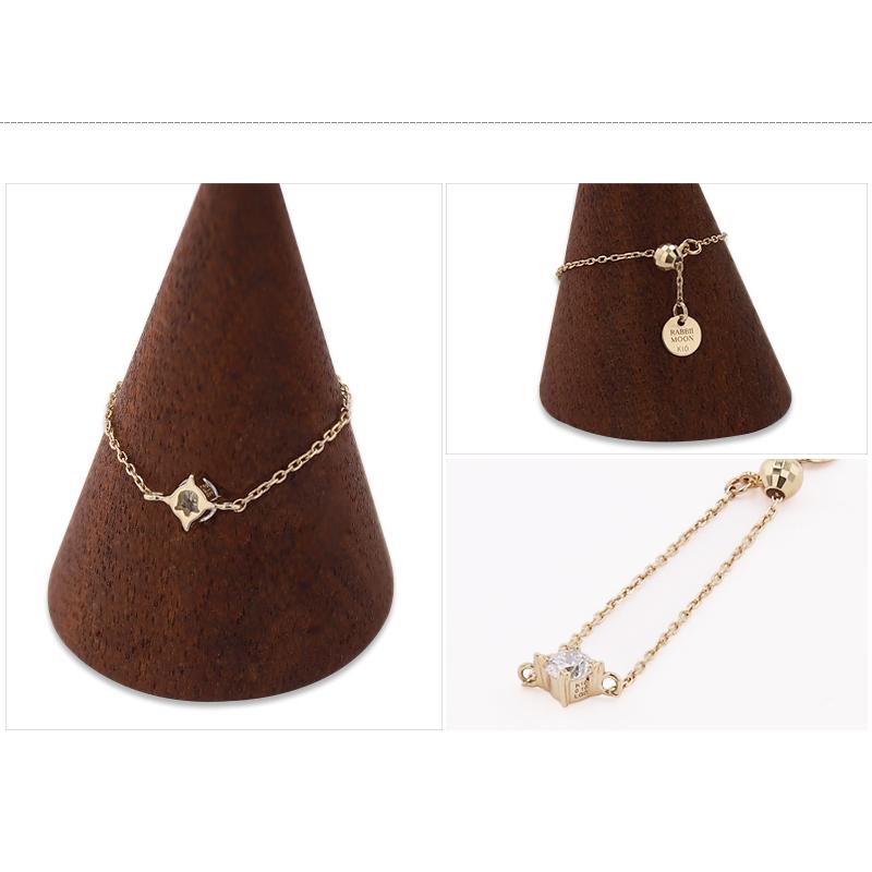 ラボグロウンダイヤモンド チェーンリング リング 指輪 0.10ct