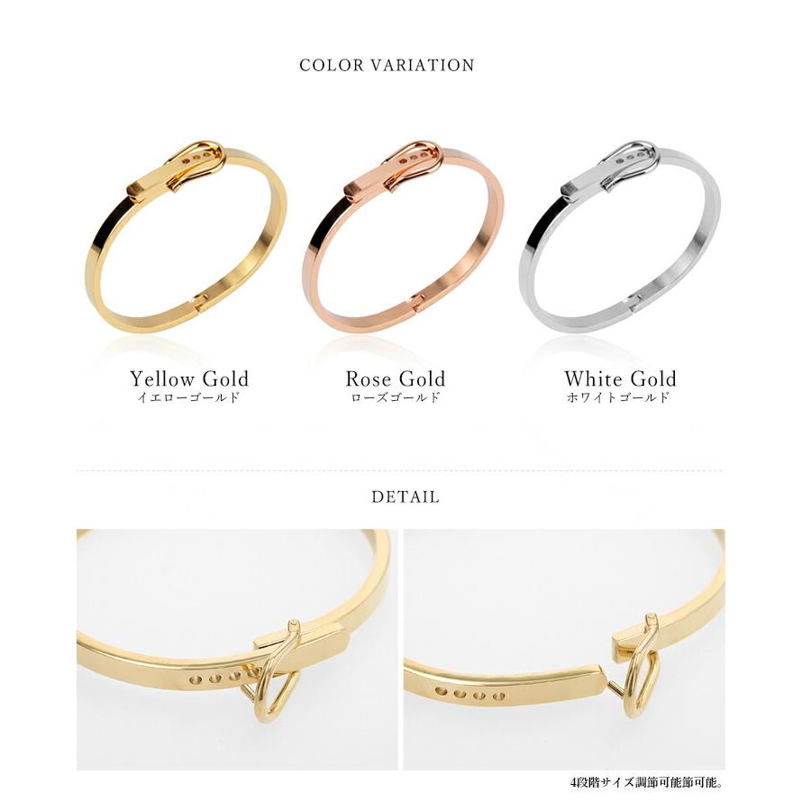 ベルトタイプ バングル バックルバングル ブレスレット レディース 