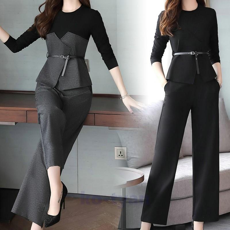 卒業式 服 母セットアップ レディース 秋 ワイドパンツ スーツパンツ パンツドレス おしゃれ 二次会 結婚