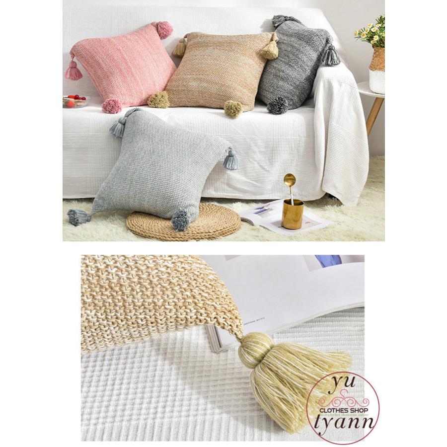 売れ筋アイテムラン クッションカバー 45 45cm 北欧 ニット タッセル付き もふもふ ふわふわ 安い 洗える おしゃれ 丸洗い 気持ちいい かわいい キレイメ 伸縮性 新生活 Babylonrooftop Com Au