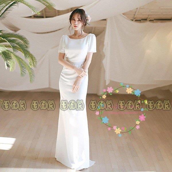 ウエディングドレス 袖あり 結婚式 二次会 白 安い エンパイア 花嫁 トレーン 前撮り Aライン フォトウエディング リゾートドレス 披露宴 ビーチ フォト 8周年記念イベントが 後撮り