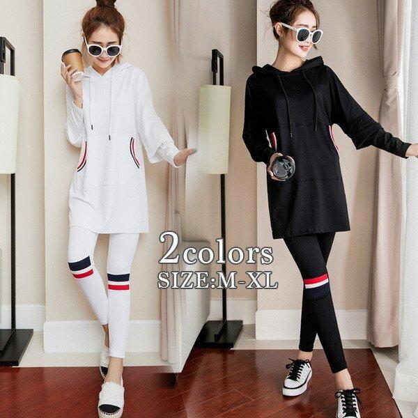 セットアップ トレーニング パーカー レギンス ルームウェア フィットネス ジム ヨガ 部屋着 上下セット トップス ボトムス レディース 75 Off