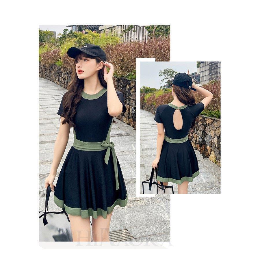 高評価の贈り物 水着 レディース 体型カバー ワンピース水着 中学生 高校生 10代 可愛い 水着ワンピース ビーチウェア Praxisfrauendorf De