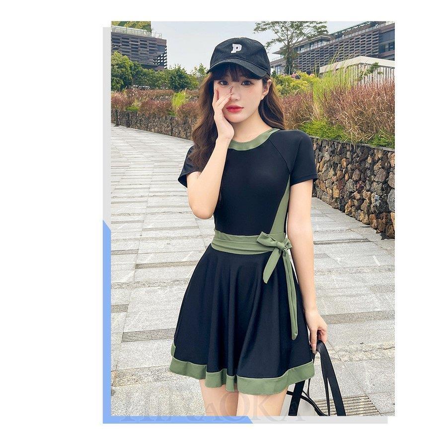 高評価の贈り物 水着 レディース 体型カバー ワンピース水着 中学生 高校生 10代 可愛い 水着ワンピース ビーチウェア Praxisfrauendorf De