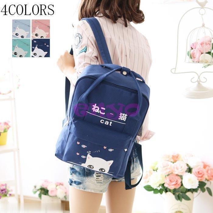 リュック かわいい リュックバッグ 猫柄 リュック バッグ レディース リュック アウトドア リュック 大容量 リュック リュック 高校生 オシャレ 新品 Sooaba1 スクエア 猫柄 Sooaショップ 旅行 ショッピング最安