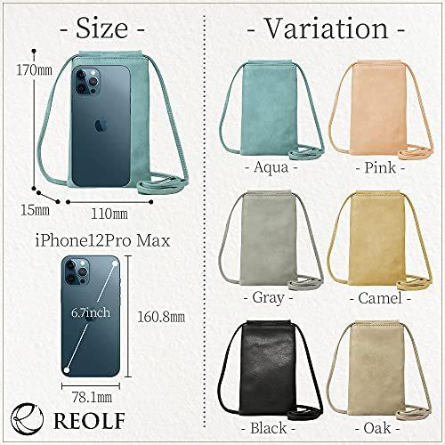 REOLF スマホポーチ 本革 日本製 ショルダーバッグ メンズ レディース