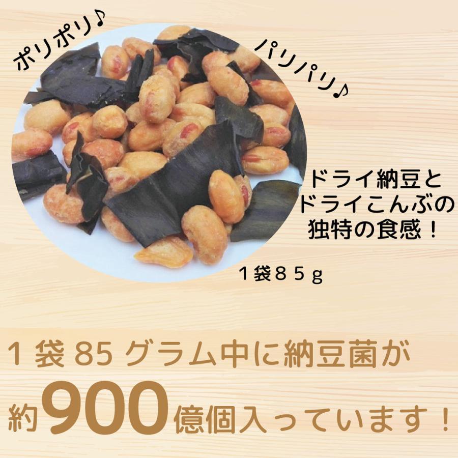 おつまみ 豆菓子 納豆 栄養機能食品 ソーキ ポリポリ納豆こんぶ 85g｜sooki-ec｜03
