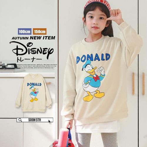 韓国子供服 子供服 子供 服 秋 ディズニー プリント トレーナー ドナルドダック ラウンドネック スウェット 長袖 トップス 女児 男児 キッズ ジュニア 21ta2185 韓国子供服soon 5th 通販 Yahoo ショッピング