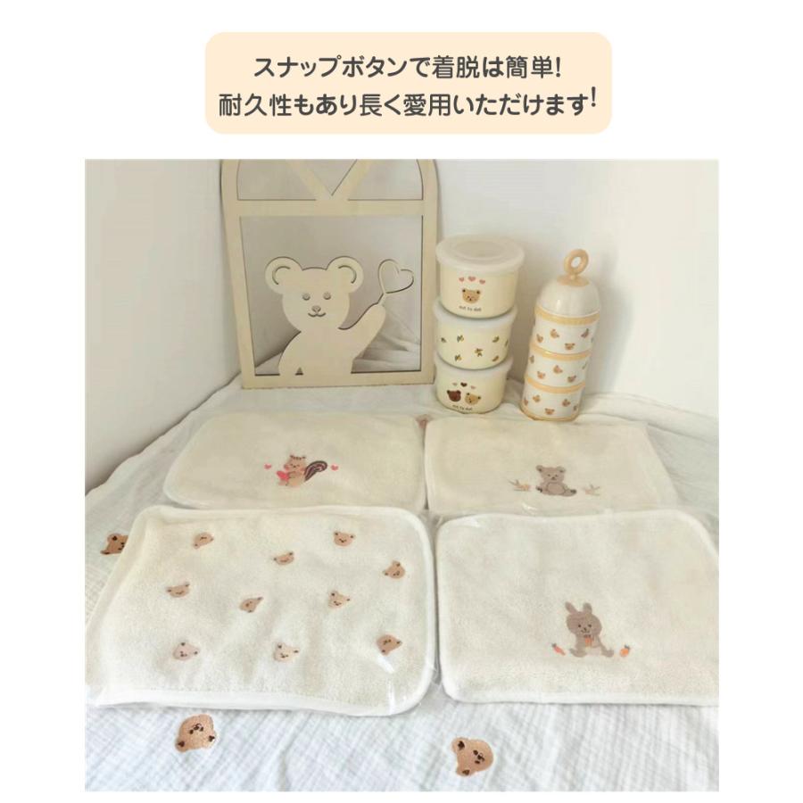 よだれかけ スタイ 子供 キッズ ベビー 抱っこ紐 よだれカバー セット 胸当て コットン 赤ちゃん プレゼント 出産祝い 韓国子供服｜soon5th｜09