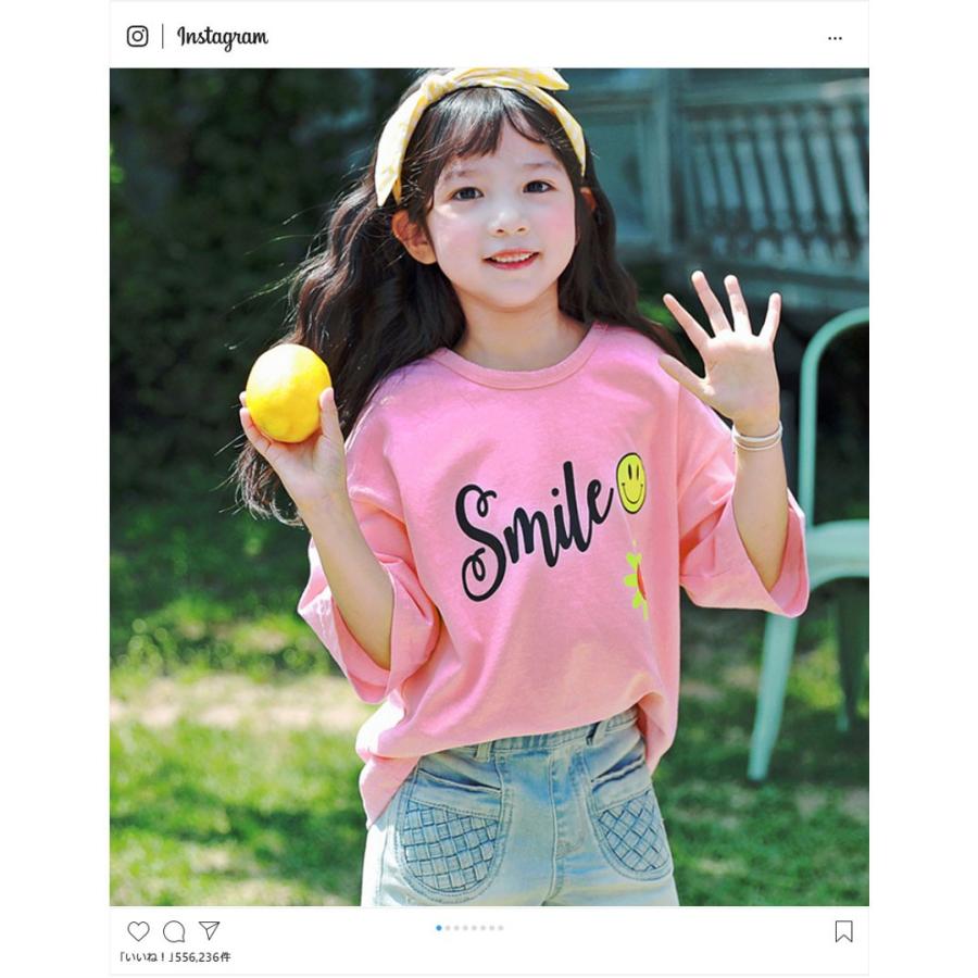 韓国子供服 子ども こども 服 ふく Soon 半袖 シャツ イラスト スマイル プリンティング 男児 女児 キッズ ジュニア 95cm 100cm 1cm 130cm 140cm 150cm J4863 Soon5th 韓国 子供服 キッズ 通販 Yahoo ショッピング