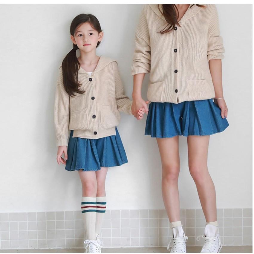 Soon 新作 秋 マリンセーラー カーディガン ニットカーディガン ピンク 長袖 親子 ママサイズ ペアルック 韓国服 子供服 キッズ ジュニア Jp5138 Soon5th 韓国 子供服 キッズ 通販 Yahoo ショッピング