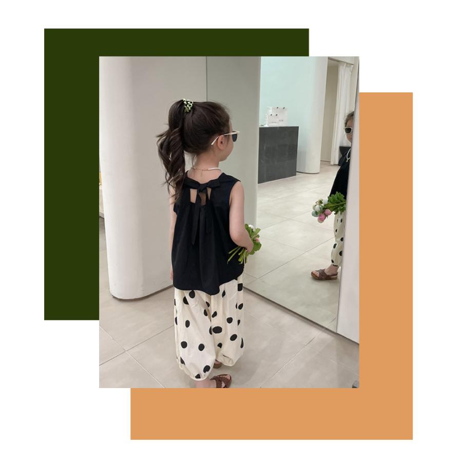 セットアップ 子供服 キッズ 夏 女の子 水玉 ドット ノースリーブ 袖なし ボリュームパンツ バルーンパンツ 薄手 韓国子供服 :ku23v035: 韓国子供服SOON 5th - 通販 - Yahoo!ショッピング