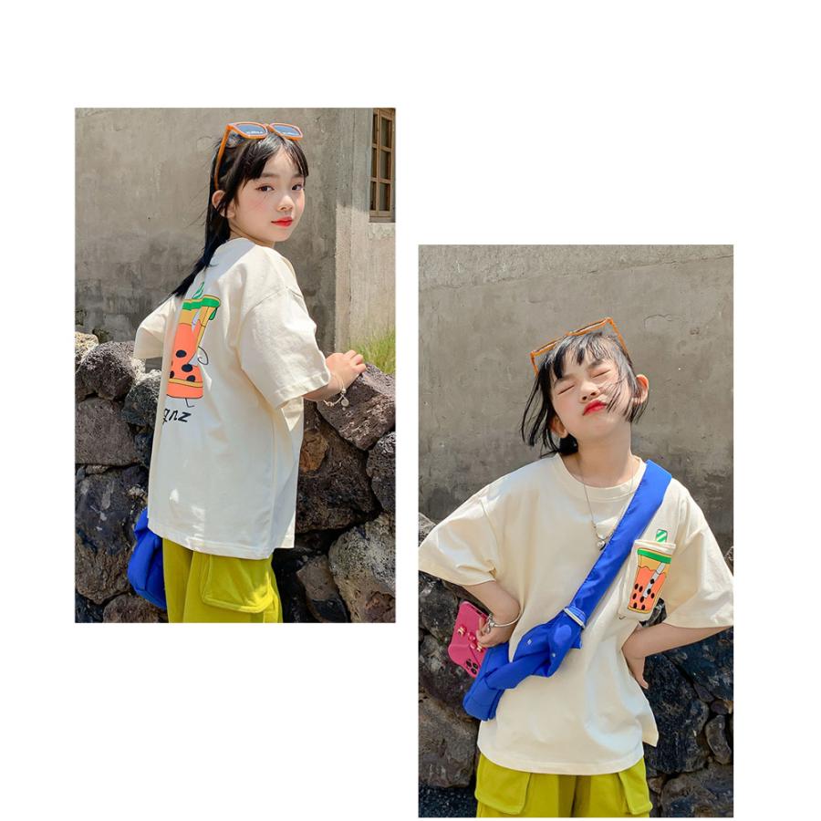 メール便送料無料 子ども服 こども服 トップス 半袖 シャツ イラスト かわいい 韓国服 新作 夏 キッズ ジュニア 女子 ガールズ 男子 Ma22mx119 韓国子供服soon 5th 通販 Yahoo ショッピング