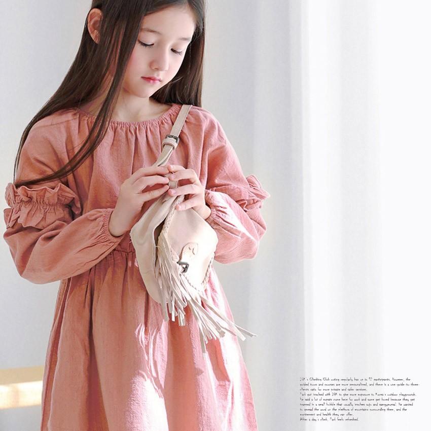 Soon 新作 秋 コットンピンクワンピース ピンク ドレス ワンピ ミディ丈 カジュアル ゆらゆら 女児 韓国服 子供服 キッズ ジュニア Op4292 Soon5th 韓国 子供服 キッズ 通販 Yahoo ショッピング