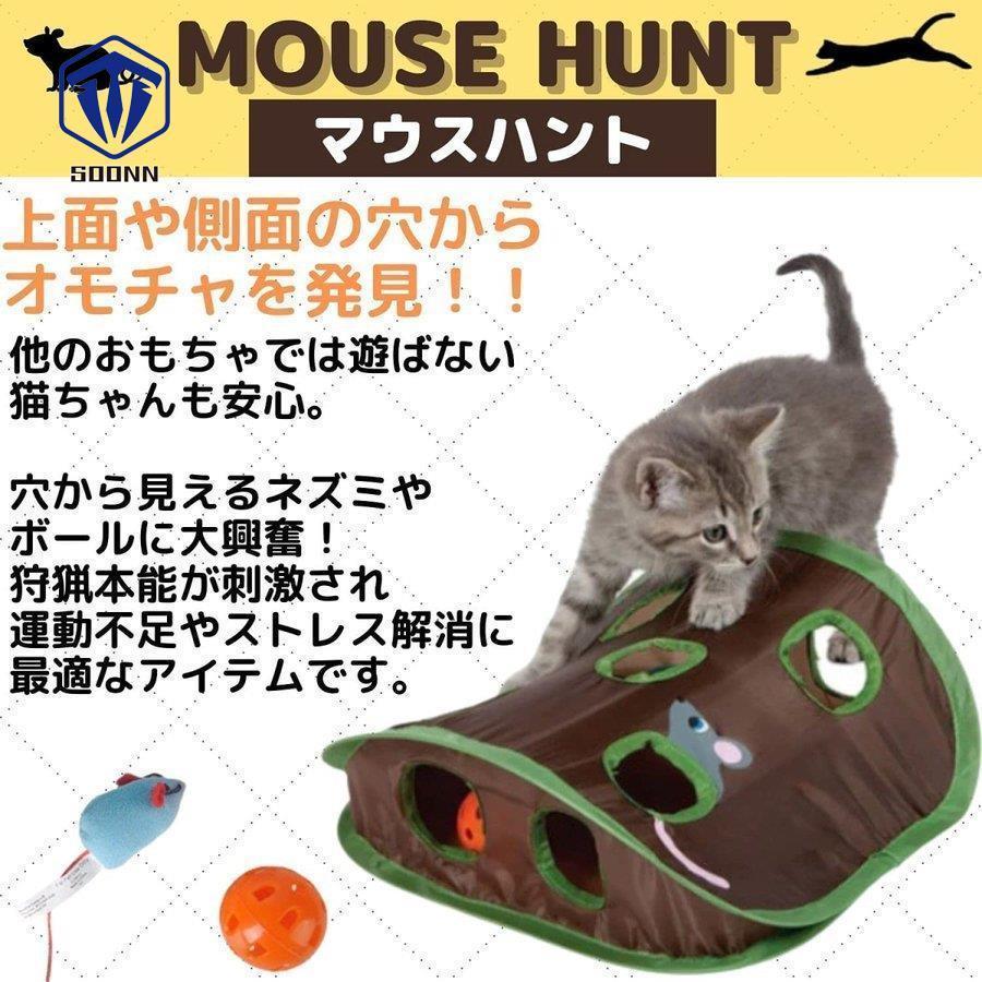数匹の猫に適した耐久性のあるマウスハント玩具