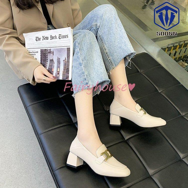 パンプス 春靴 レディース レザーシューズ ローファー オックスフォードシューズ パンプス 太めヒール 黒 歩きやすい 革靴 通勤通学 カジュアルフォーマル 誠実