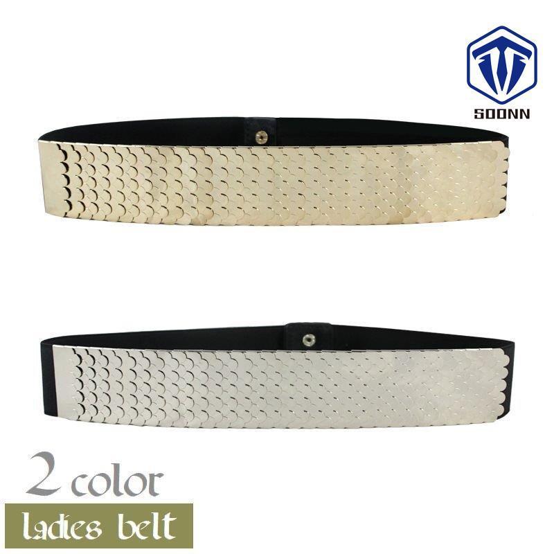 レザーベルト ファー フリーサイズ ブラウン メッシュベルト レディース 女性用 割引発見 ブラウン