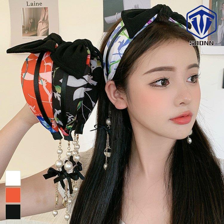 カチューシャ レディース ヘアアクセサリー 髪飾り おしゃれ ヘッドアクセサリー 花柄 リボン チャーム パール カジュアル ブラック レッド ミセス Q526 Kzrwac291 Soonn 通販 Yahoo ショッピング