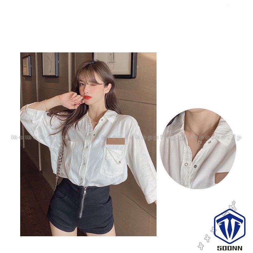 デニムシャツ レディース ダンガリーシャツ 長袖 前開き トップス 羽織 カーディガン 大人 カジュアル ブラウス オシャレ Q628 Sywo1267 Soonn 通販 Yahoo ショッピング