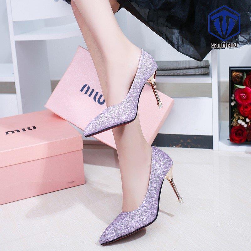 結婚式 靴 レディース パンプス かわいい ハイヒール 痛くない 美脚 キラキラ 春秋 シューズ ポインテッドトゥ ピンヒール ドレス 通勤 フォーマル 安い Xzwo Qq Soonn 通販 Yahoo ショッピング