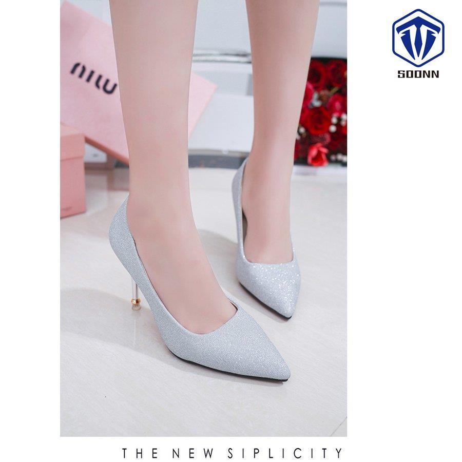 結婚式 靴 レディース パンプス かわいい ハイヒール 痛くない 美脚 キラキラ 春秋 シューズ ポインテッドトゥ ピンヒール ドレス 通勤 フォーマル 安い Xzwo Qq Soonn 通販 Yahoo ショッピング